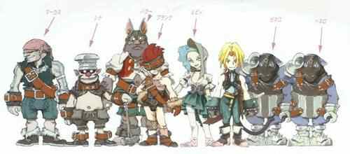 Karaktärer från spelet