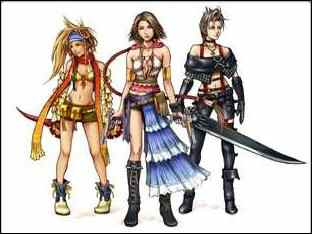 En skiss på alla tjejerna