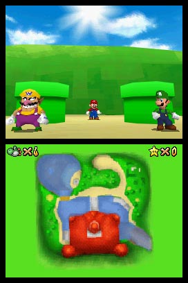 Mario, Luigi och Wario.